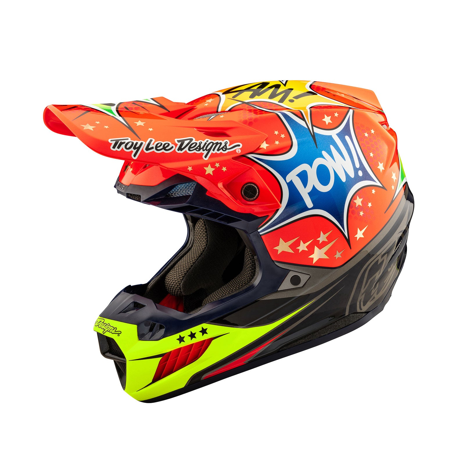 หมวกกันน็อค Troy Lee Designs SE5 Composite Helmet W/MIPS Cosmic Explosion Red