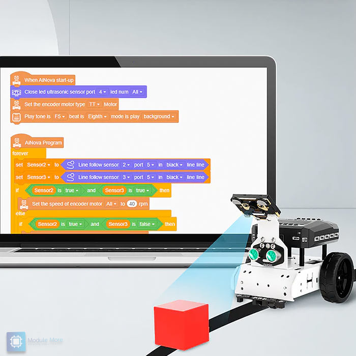 AiNova standard with Vision ชุดหุ่นยนต์โปรแกรมมิ่ง พร้อมกล้อง AI อัจฉริยะ เสริมทักษะด้านโค้ดดิ้ง