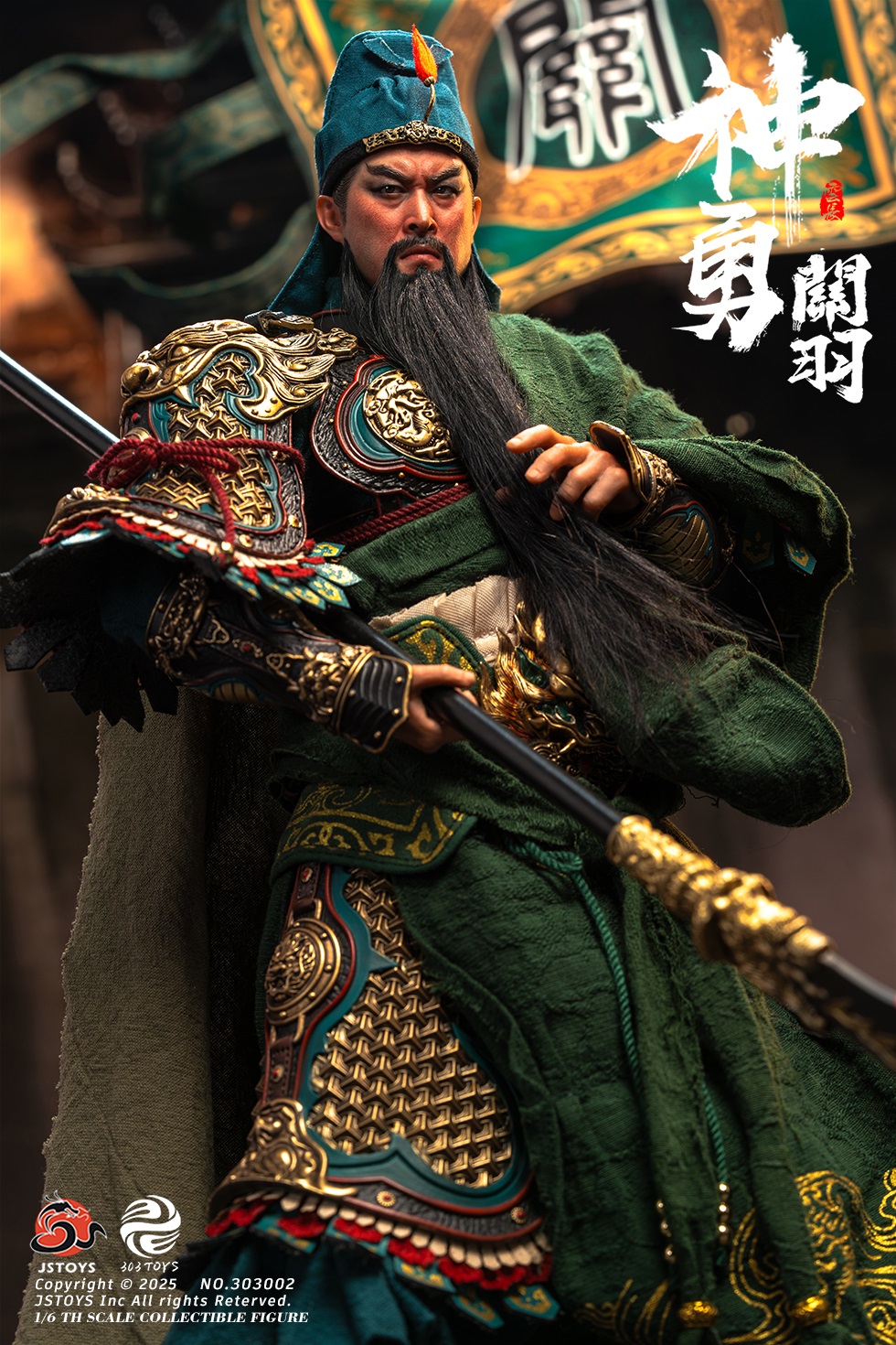 [พร้อมส่ง]303TOYS x JSTOYS 1/6 : Three Kingdoms Mighty Guan Yu Yun Chang - NO.303002 : Exclusive edition