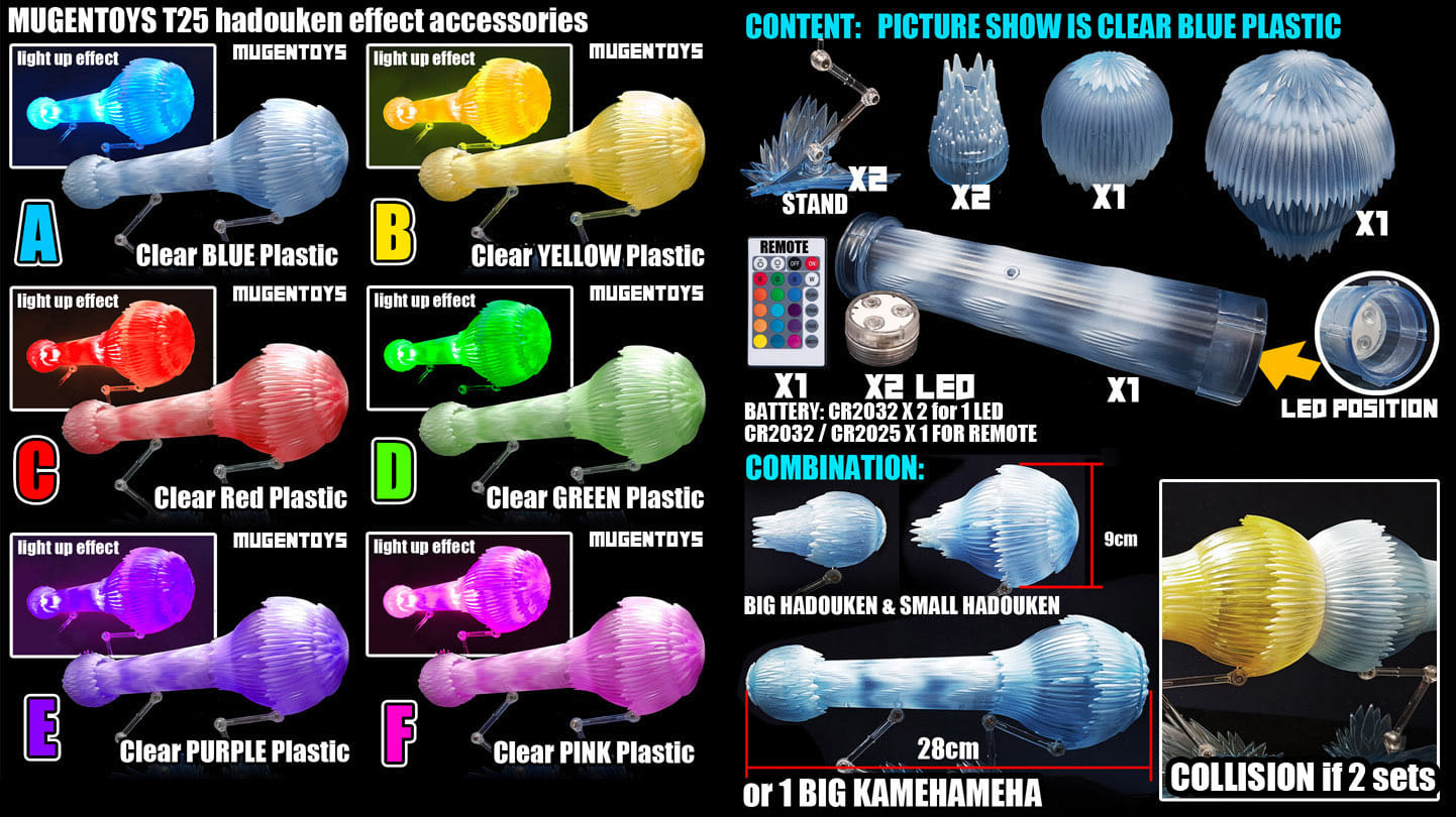 [สั่งจอง]Mugentoys T25 1/12 : hadouken effect new color version