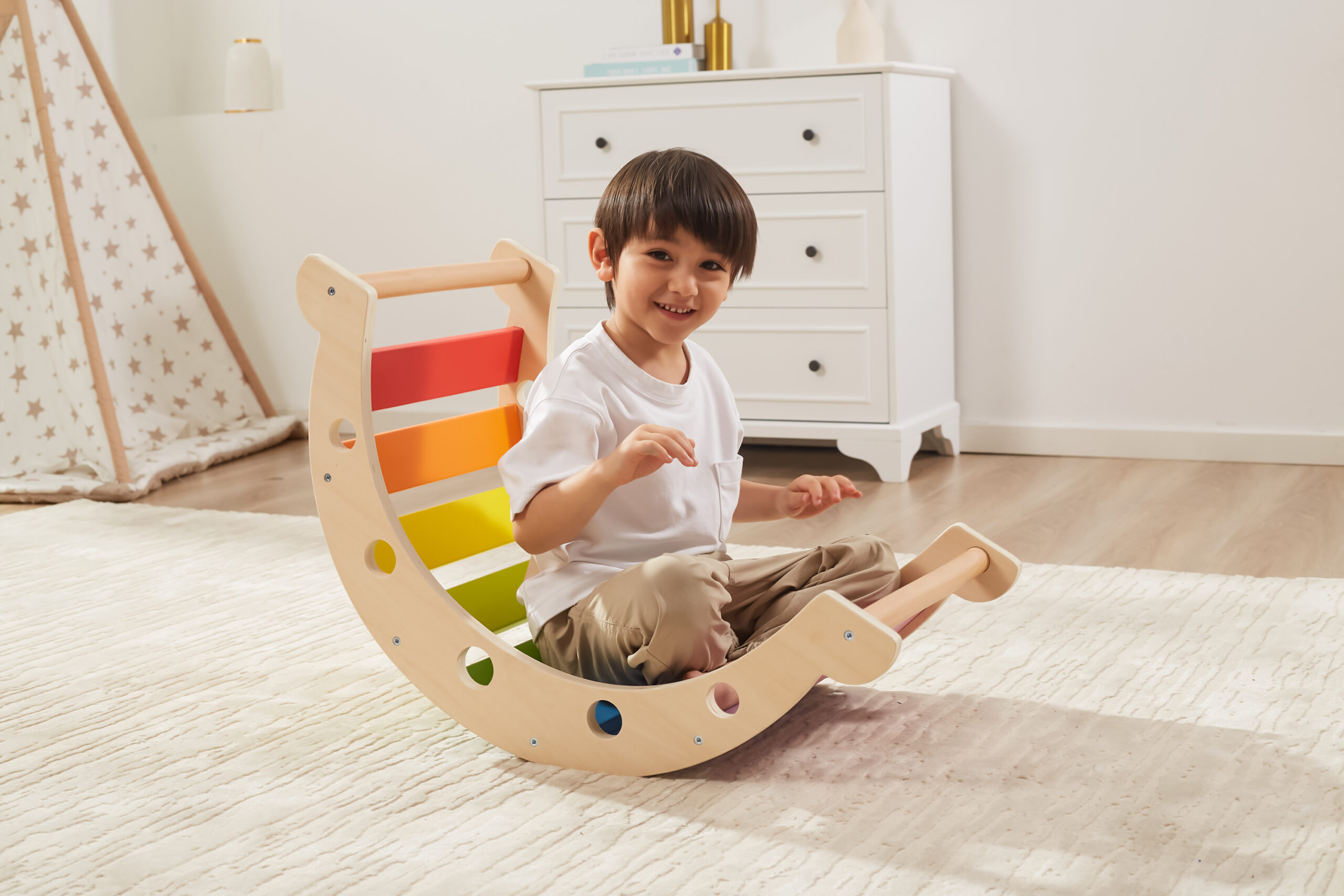 โยกเยกฝึกทรงตัวสีรุ้ง,สินค้าพร้อมส่ง คิดค่าส่งตามจริง สินค้าราคาโรงงาน