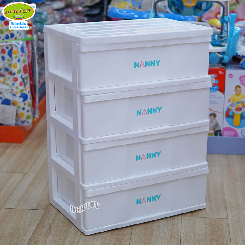 NANNY แนนนี่ ลิ้นชักเก็บของแนนนี่4ชั้น (กดสั่งครั้งละ1 ห้ามสั่งรวมออเดอร์กับอย่างอื่น)