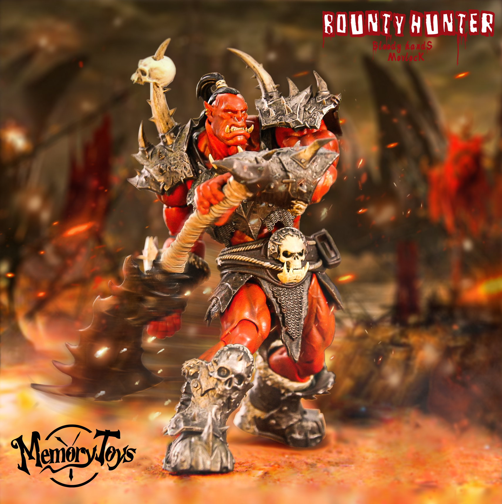[สั่งจอง] Memeory toys 9" : bounty hunter Red Orc