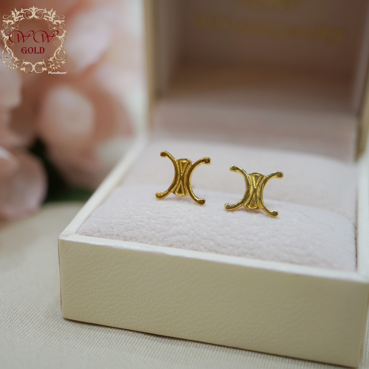 ต่างหูทองแท้ 18K