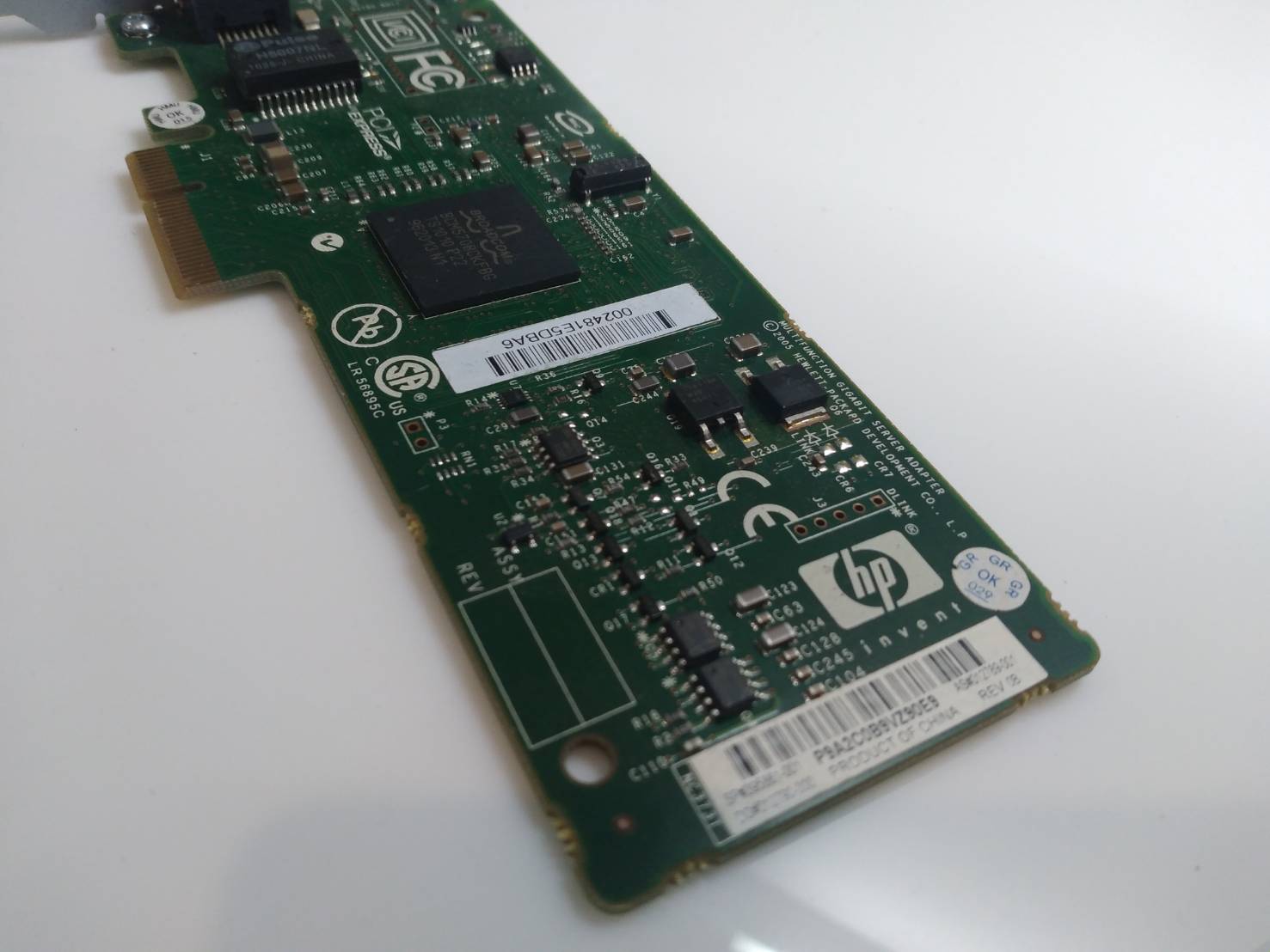 HP 395861-001 Gigabit Server Network Adapter PCI-E NIC 012789-001