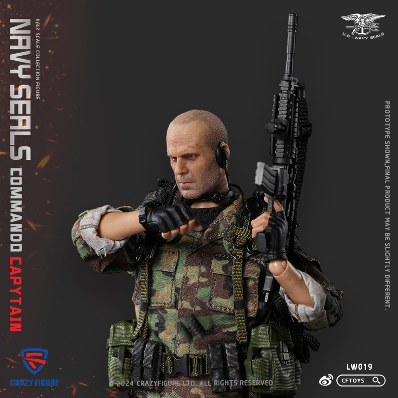 [สั่งจอง] CRAZY FIGURE （CFTOYS）LW019 1/12 : SEAL Special Assault Team-Captain