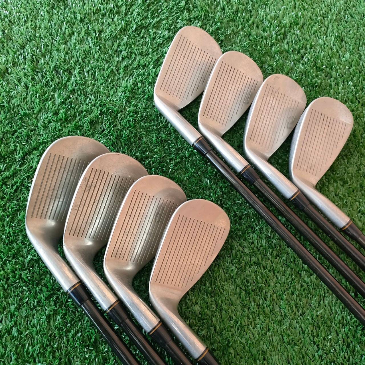 ชุดเหล็ก S-YARD U-X มีเหล็ก 5-9 เเละ PW SW ก้าน UX-YARD FLEX R1 เหล็กสุดพรีเมี่ยมจากญี่ปุ่น ปัจจุบันหายากมากๆ ตีดีและตีไกลกว่าปกติ 1 เบอร์ สภาพสวยสมบูรณ์ เดิมๆเลยครับ