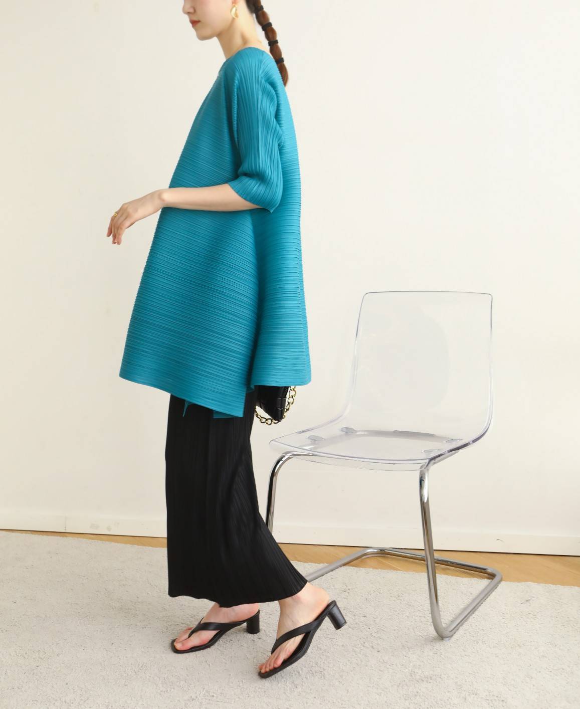 ปรับราคาลง20%!! ยาว 35.5นิ้ว!! 2MUAY รุ่น GJO2122 กางเกงผู้หญิง กางเกงพลีทคุณภาพ 6สี FREE SIZE LOOSE STRAIGHT PLEATED PANTS