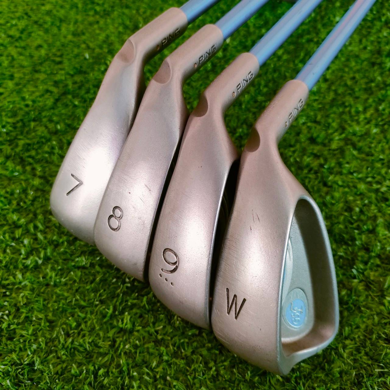 **ไม้กอล์ฟสำหรับผู้หญิง** ชุดเหล็กสั้น PING G5 มีเหล็ก 7 8 9 W ก้าน PING ULT 50 H FLEX L ไม้กอล์ฟมือสอง ของแท้ BY NakaraLuxurious