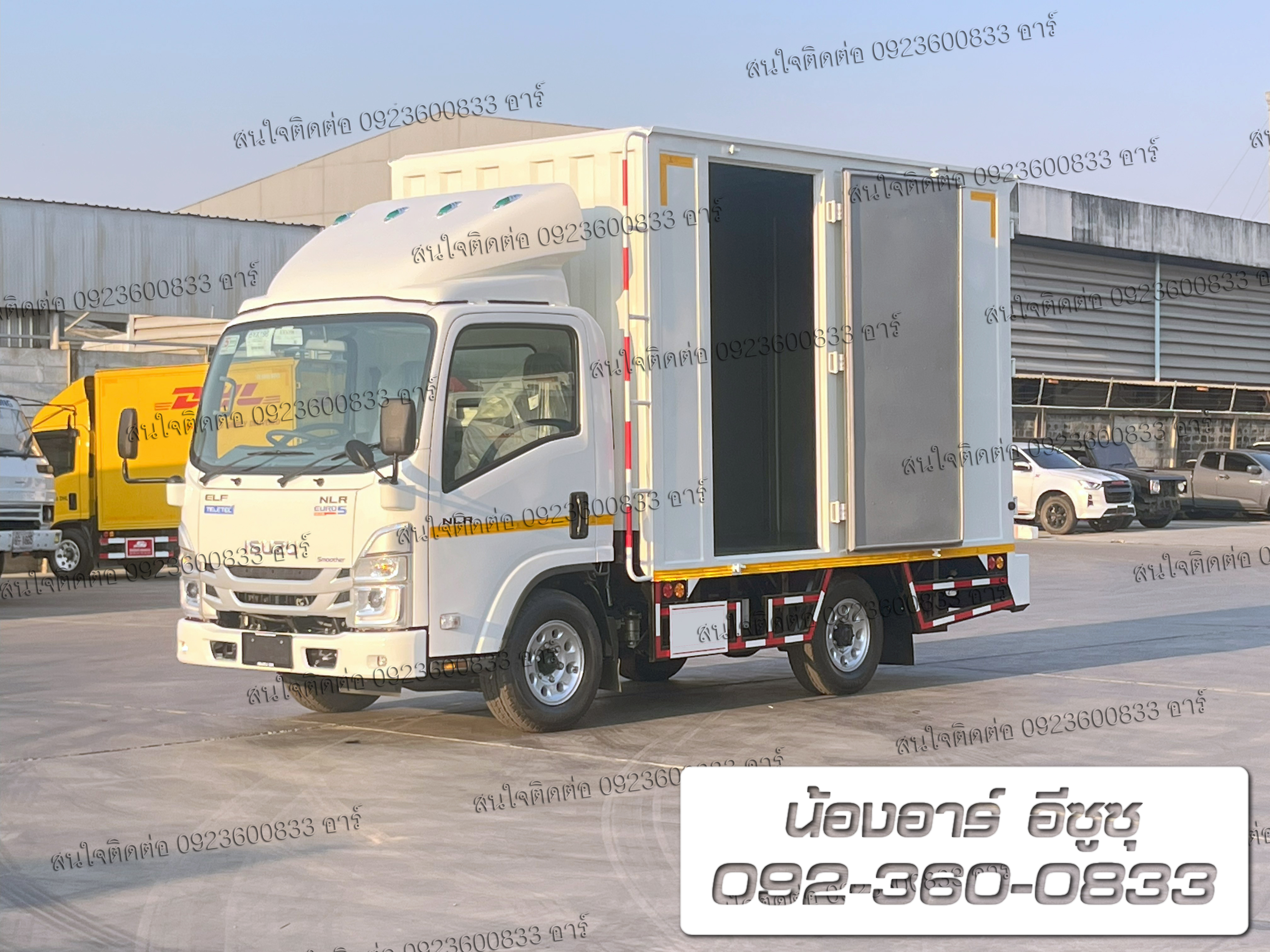 4 ล้อ ISUZU NLR Euro5 Max ตู้ 3 บาน