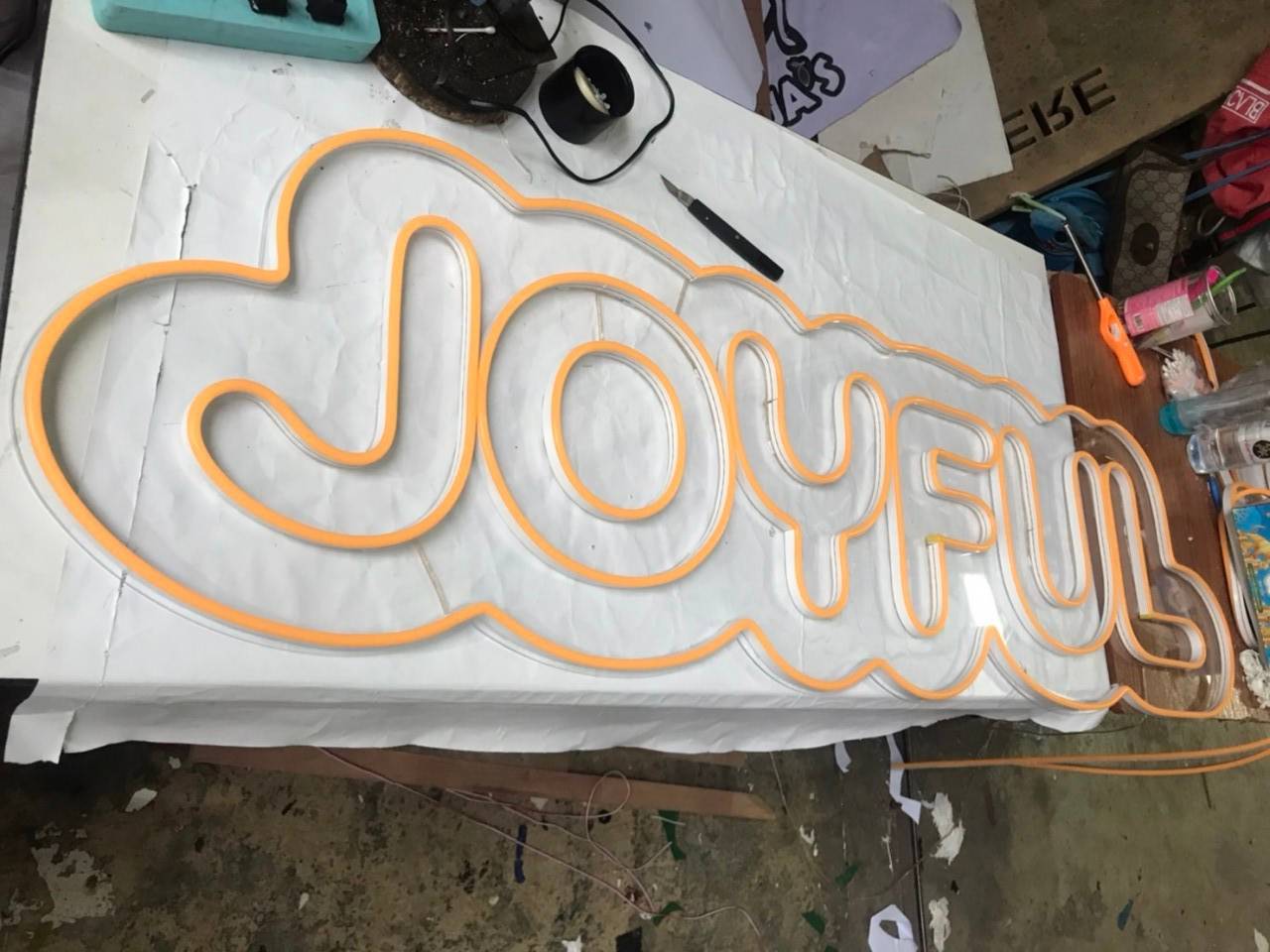 #ป้ายไฟนีออนดัดLED