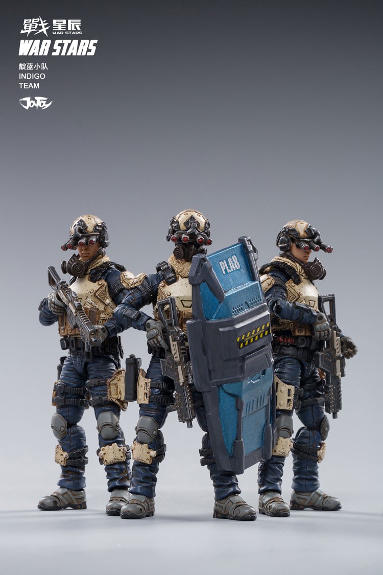 [สั่งจอง] JOYTOY JT0074 1/18 WAR STARS INDIGO TEAM