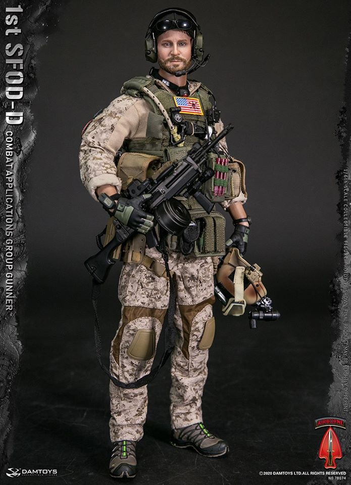 [สั่งจอง] DAMTOYS 78074 1/6 1st SFOD-D Combat Applications Group GUNNER