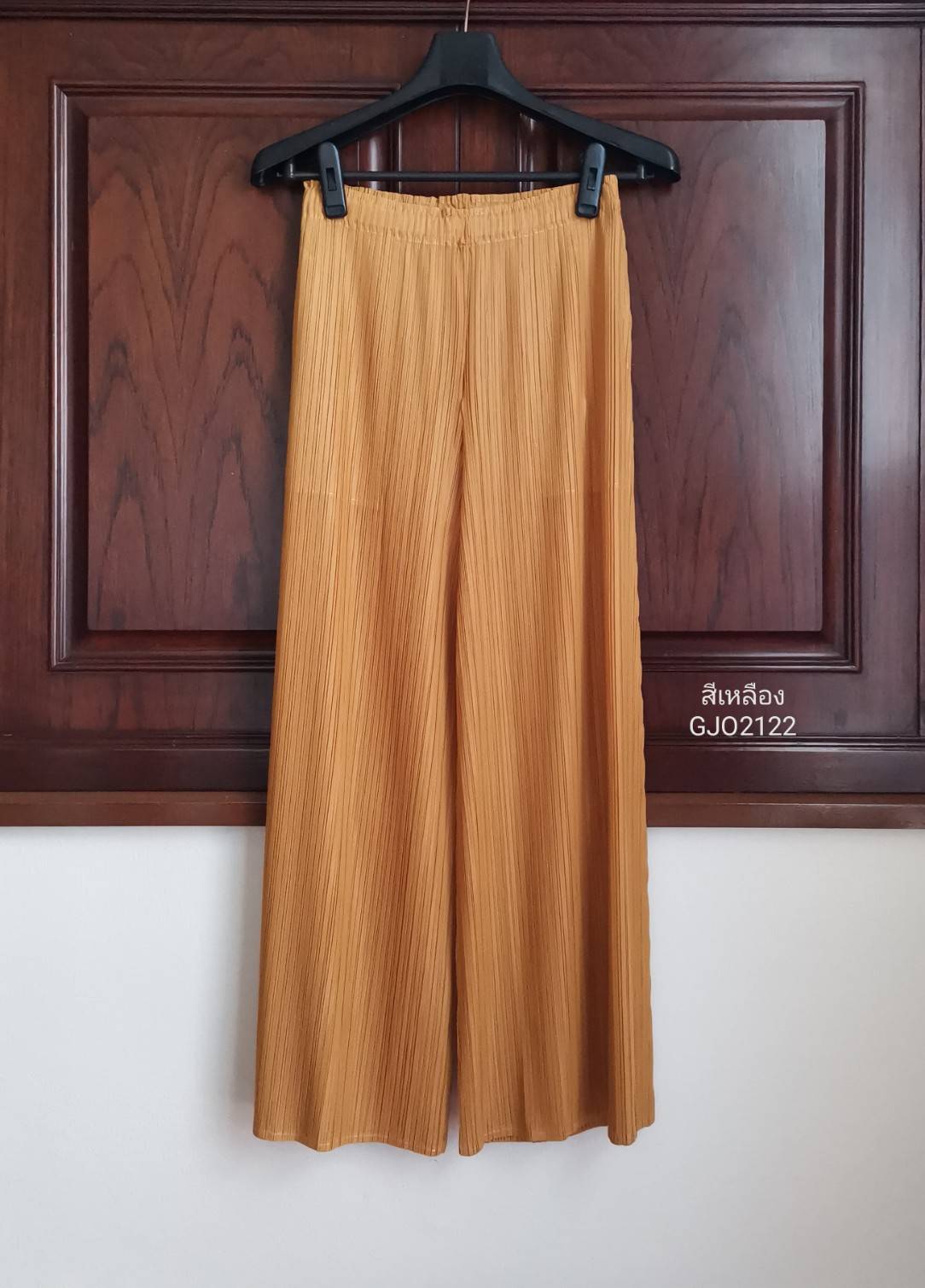 ปรับราคาลง20%!! ยาว 35.5นิ้ว!! 2MUAY รุ่น GJO2122 กางเกงผู้หญิง กางเกงพลีทคุณภาพ 6สี FREE SIZE LOOSE STRAIGHT PLEATED PANTS