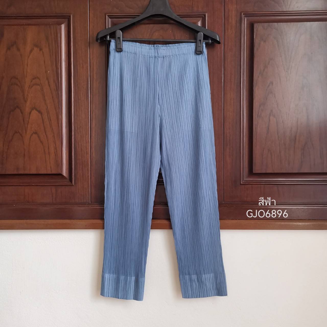 ยาว 34นิ้ว!! 2MUAY BASIC รุ่น GJO6896 SLIM FIT PLEATED PANTS กางเกงผู้หญิง กางเกงอัดพลีท 14สี FREE SIZE