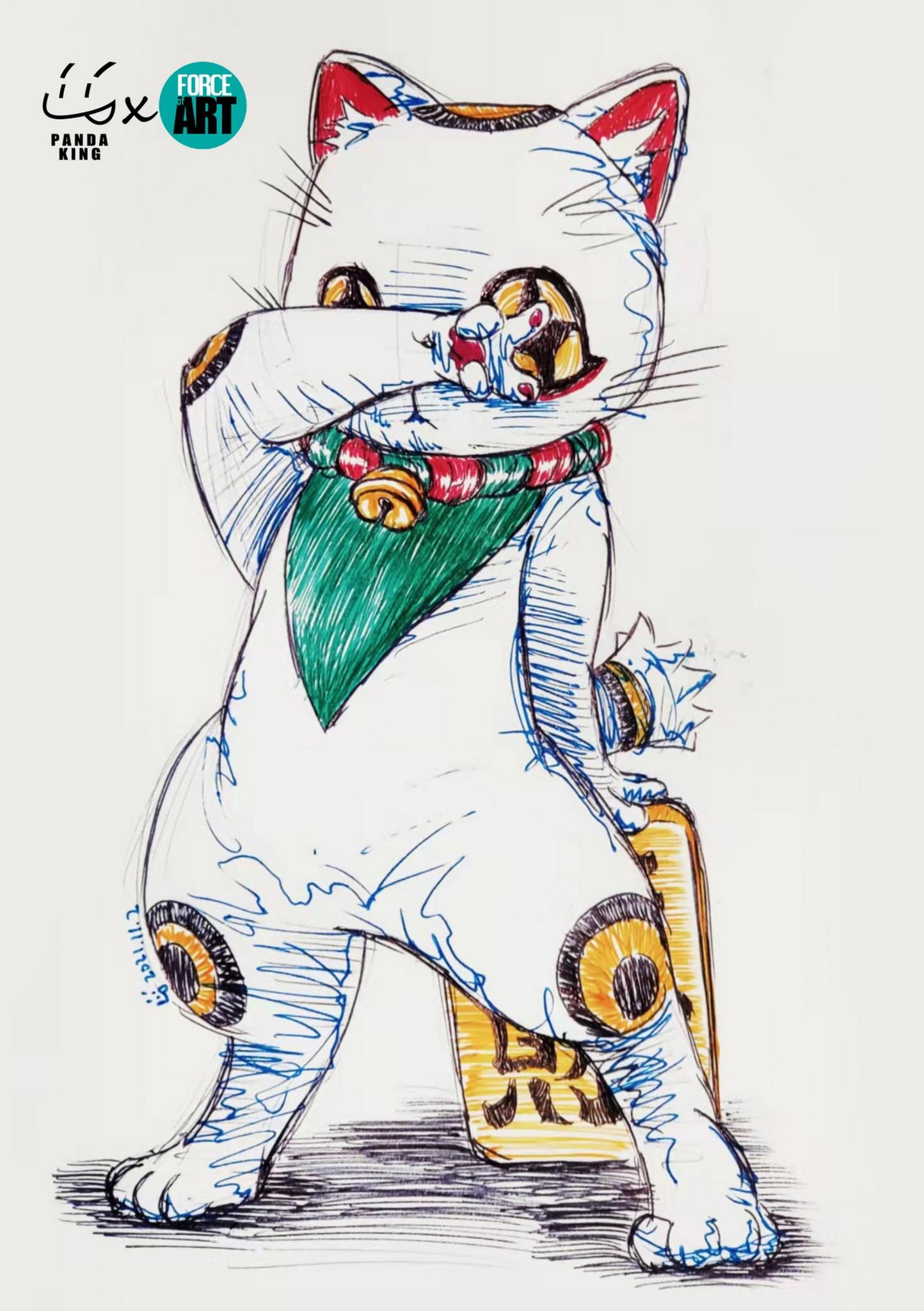 [สั่งจอง]Panda King X Force Art Tall22cm : Lucky Cat 2nd Bomb