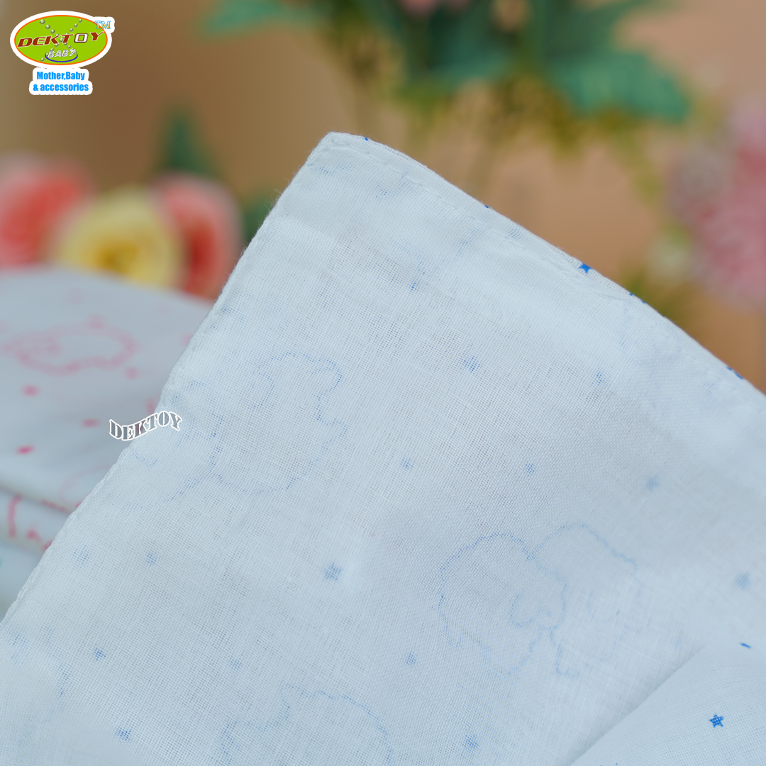 Gold Baby ผ้าอ้อมสาลู 2 ชั้นเกรดA ลายแกะ 12 ผืน