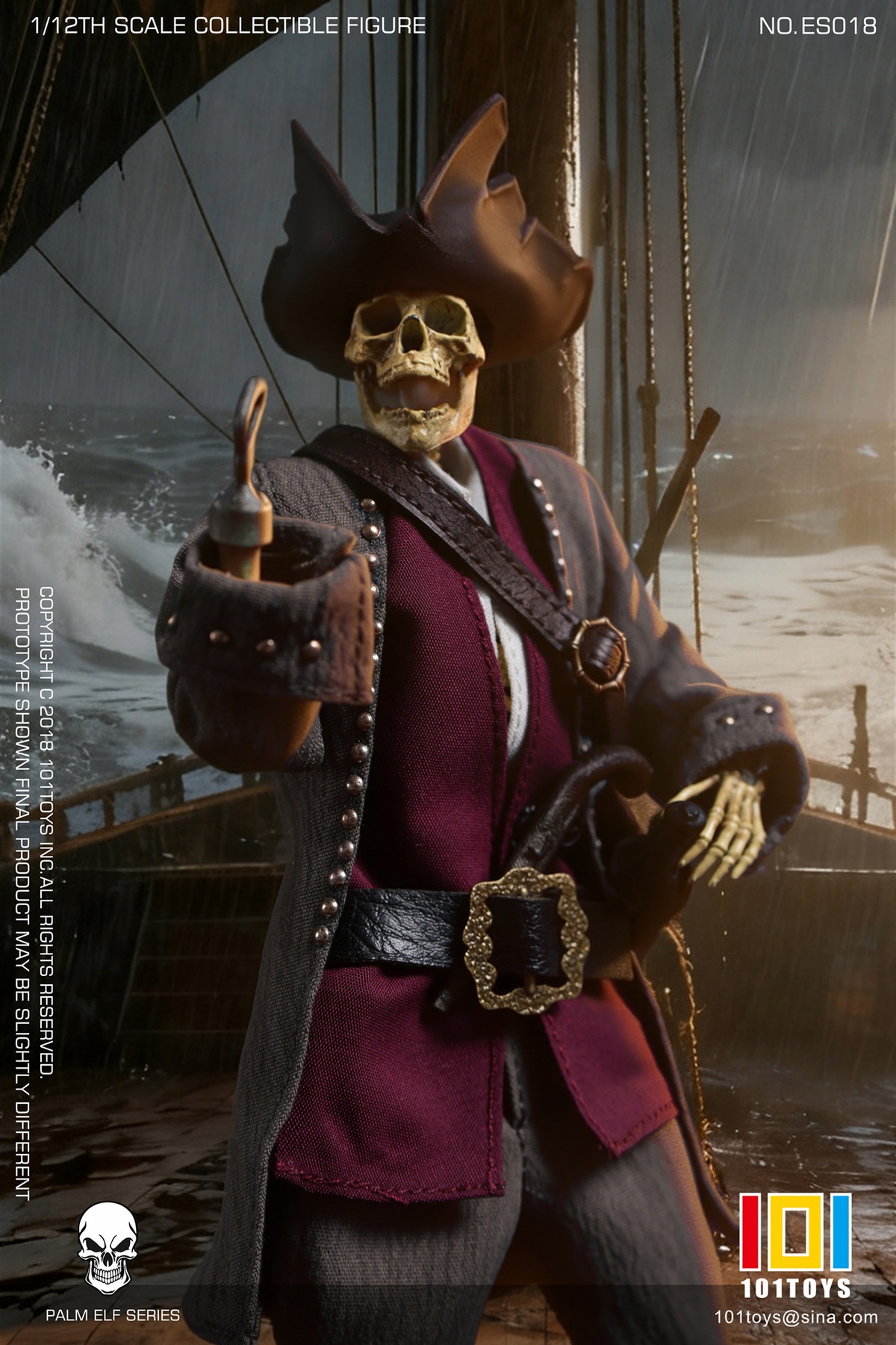 [สั่งจอง]101TOYS 1/12 : PALM ELF SERIES - Skeleton Pirate