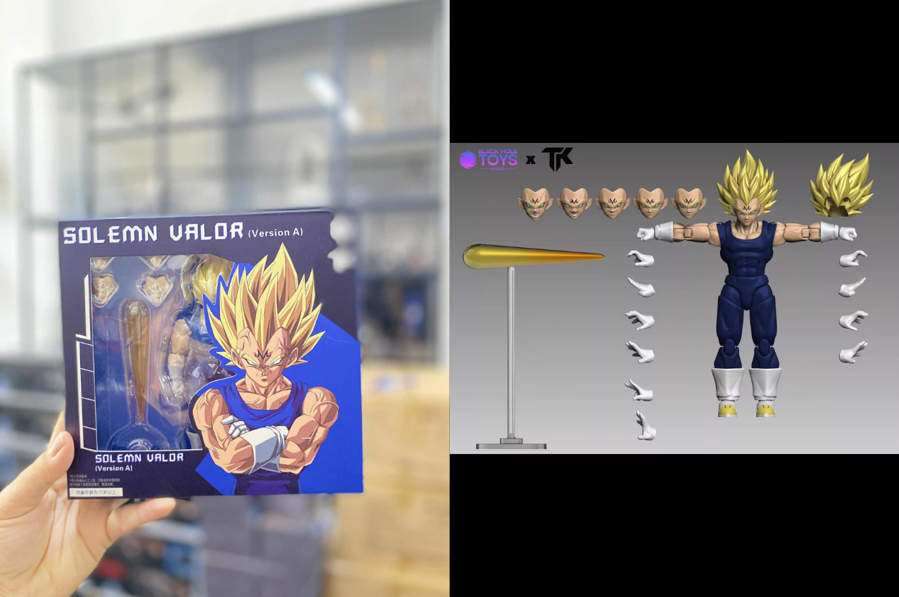 [พร้อมส่ง] "Black Hole x TK Custom 1/12 : Vegeta - 01 :Blue (Version A)"
