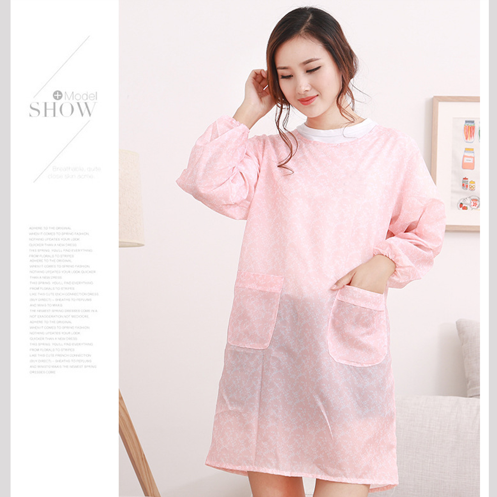 ผ้ากันเปื้อน Set-7 ชุดพลาสติกแขนยาว ขุดกันเปื้อนพลาสติก ผ้ากันเปื้อน ทำอาหาร ทำงานบ้าน ป้องกันสิ่งสกปรก