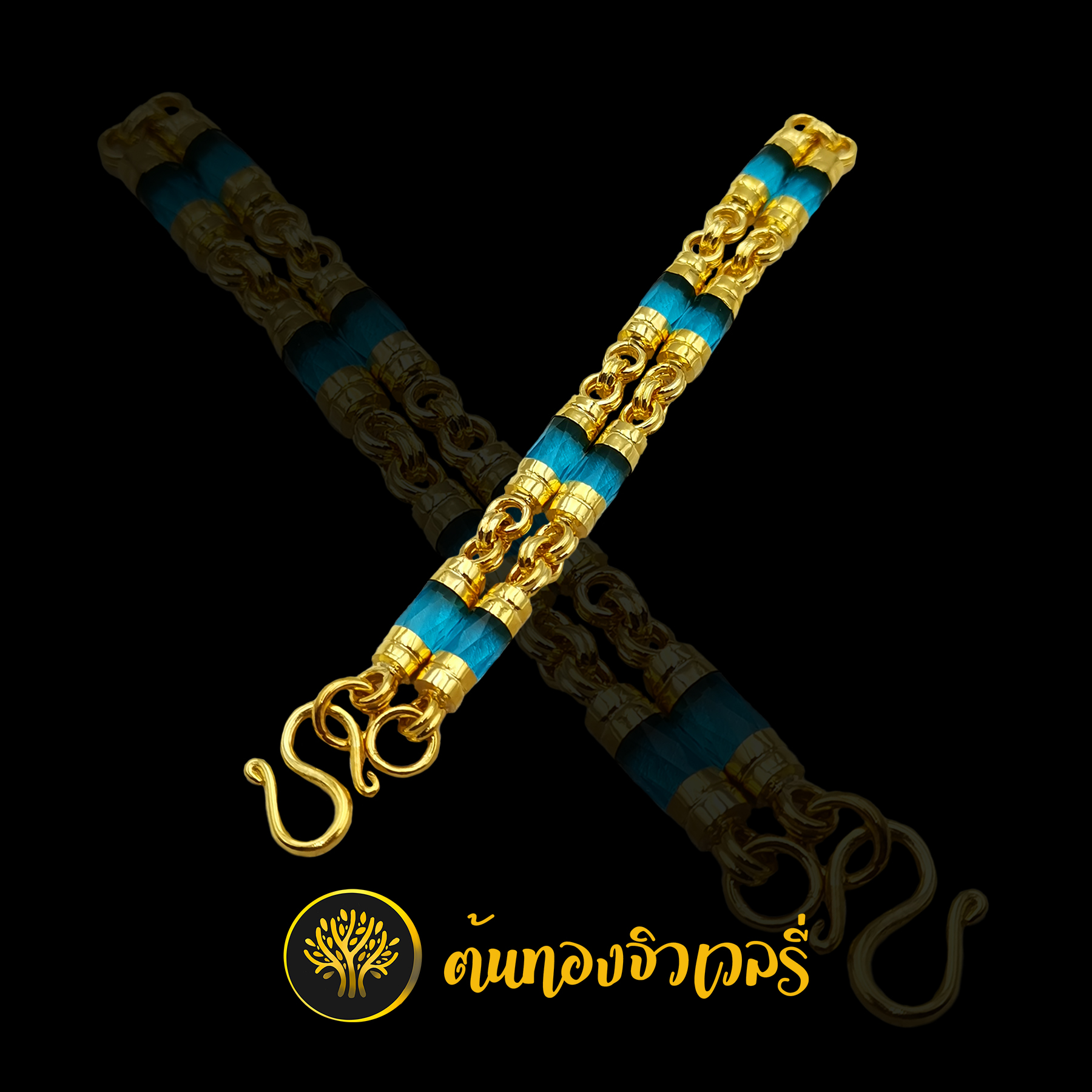 สร้อยข้อมือโกเมมนฟ้า 8เม็ด สวยๆ งานเนียน งานสวย ไว้ใจเราได้เสมอครับ