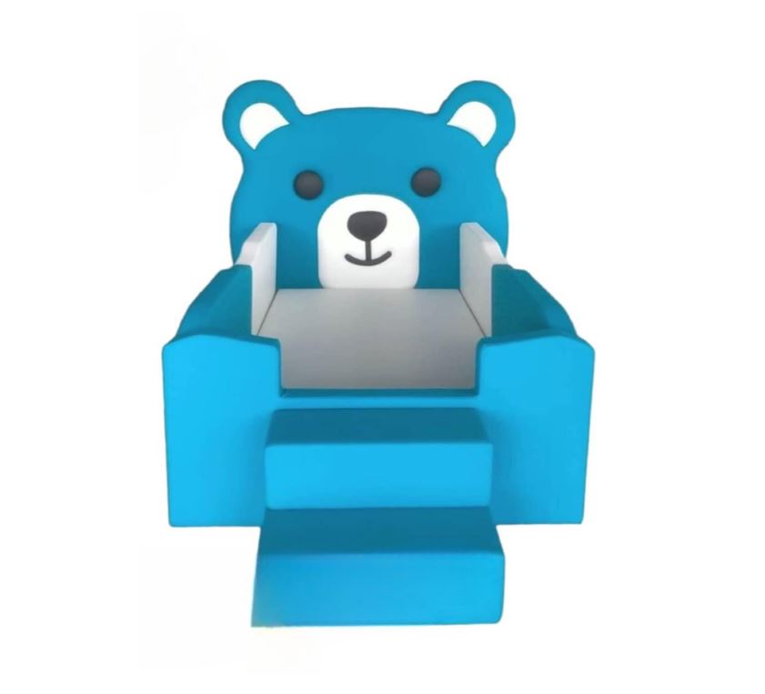 เตียงเด็กการ์ตูนหมี 3.5 ฟุต พร้อมบันได คอกกั้นเด็กนุ่มนิ่ม, บ่อบอลเด็ก, คอกกั้นเด็ก ,เบาะหนังนุ่มนิ่ม softplay, indoor playground kidszone สวนสนุกในร่ม รับสั่งทำ บ่อบอล ห้องบอล ตามขนาด