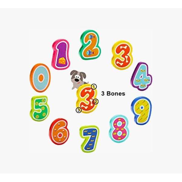 ภาพตัวต่อชิ้นหนาตัวเลขพร้อมภาพสัตว์ ของเล่นไม้, ของเล่นเสริมพัฒนาการ, ของเล่นเด็กอนุบาล, สื่อการสอนเด็กอนุบาล วัสดุและสี ปลอดภัยต่อเด็ก มีมาตรฐาน มอก. ตามที่ สพฐ. กำหนด