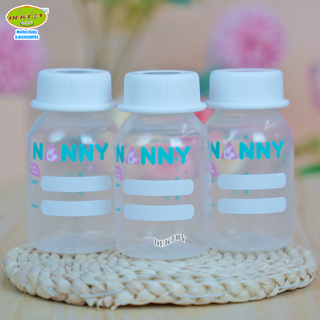 NANNY แนนนี่ ขวดเก็บน้ำนมแนนนี่4ออนซ์แพ็ค3ขวด