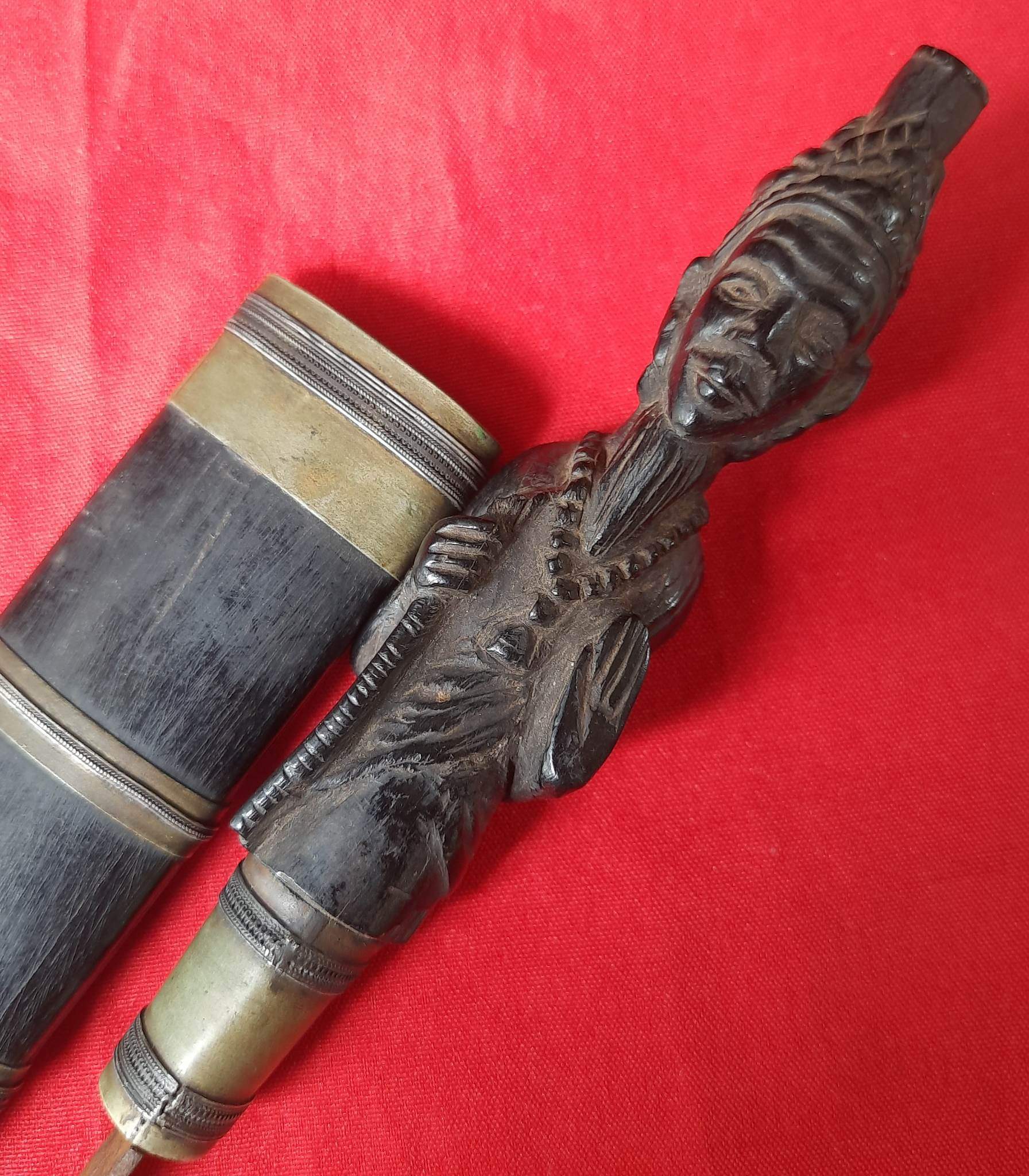 โปรไฟลุก🔥 โปรไฟลุก🔥 มีดหมอ ด้ามไม้ พญางิ้วดำ แกะสลัก พ่อแก่