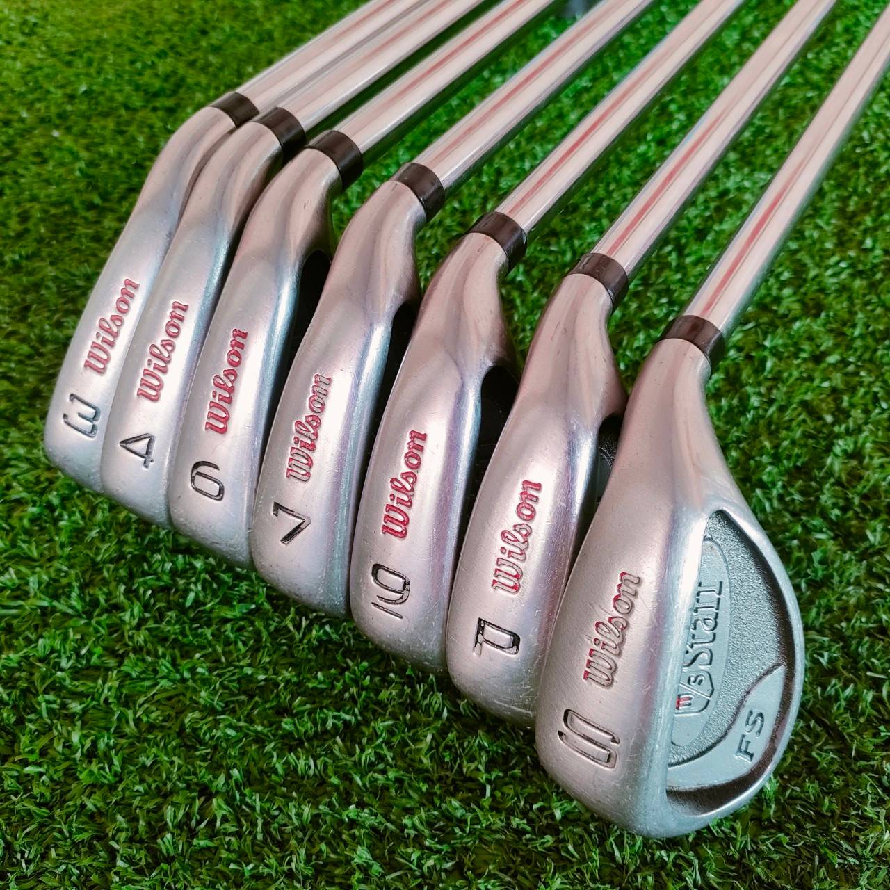 ชุดเหล็ก WILSON STAFF FS มีเหล็ก 3-9 เเละ PW SW ** ชุดนี้ ขาดเหล็ก 5 เเละ 8 ** เป็นก้านอ้วนชนิดพิเศษโดยเฉพาะ!! ไม้กอล์ฟมือสอง ของแท้ BY NakaraLuxurious