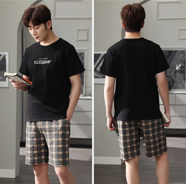 ชุดนอนผู้ชายไซส์ใหญ่ แขน-ขาสั้น