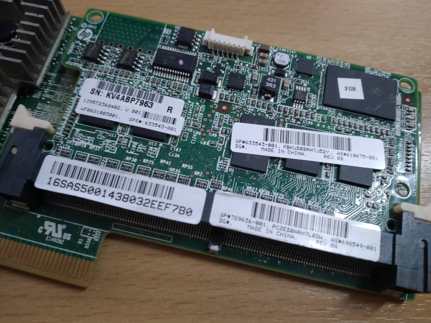 698531-B21 HP Smart Array P431 2GB FBWC 6Gb 2-ports Ext SAS Controller