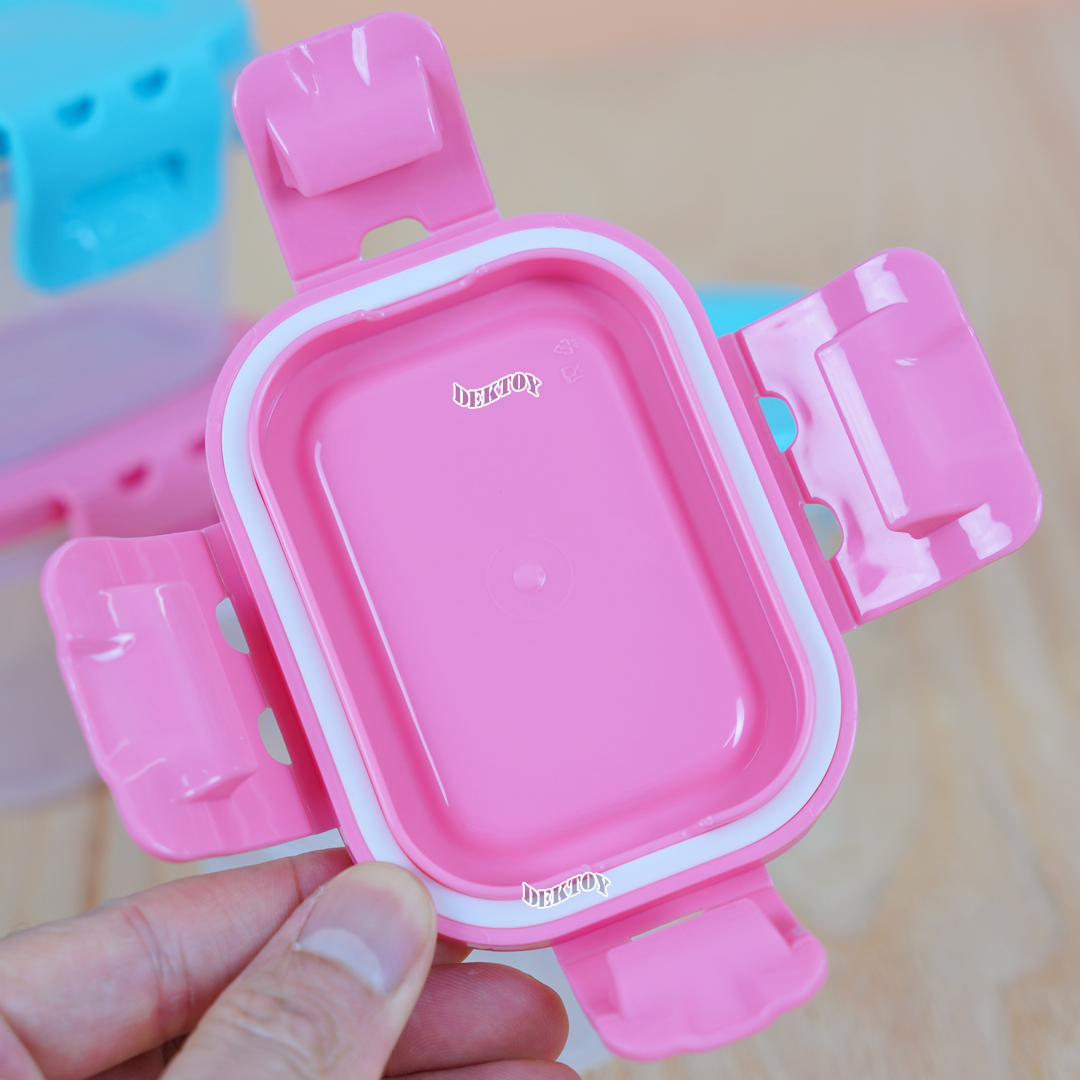 NANNY แนนนี่ กล่องเก็บอาหารNannyฝาปิดสูญญากาศ 4 ใบ ขนาด5ออนซ์ S5-170/C