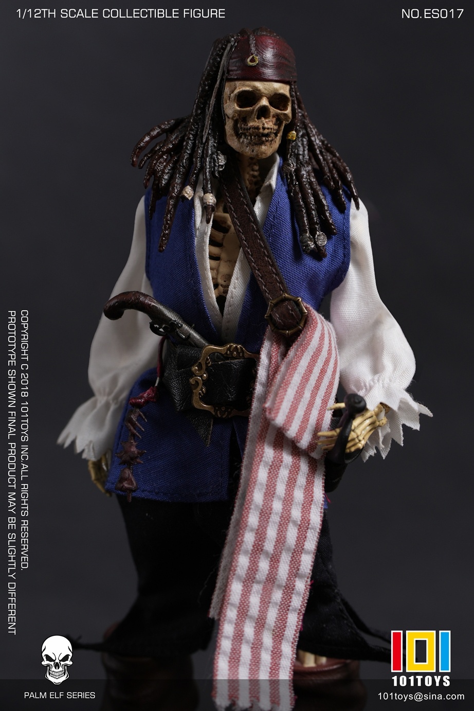 [สั่งจอง]101TOYS 1/12 : PALM ELF SERIES - Skeleton Pirate