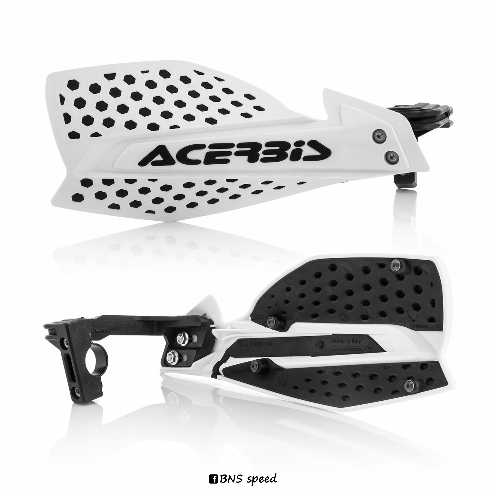 การ์ดแฮนด์ Acerbis X-Ultimate White/Black