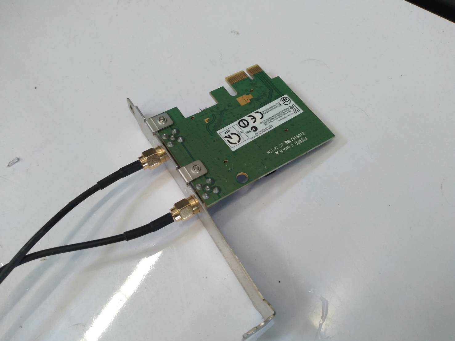 WL-LAN 802.11 B/G/N PCI-E Wireless Adapter Card 466808-002 with 497317-003 Ant พร้อมเสาแบบดี