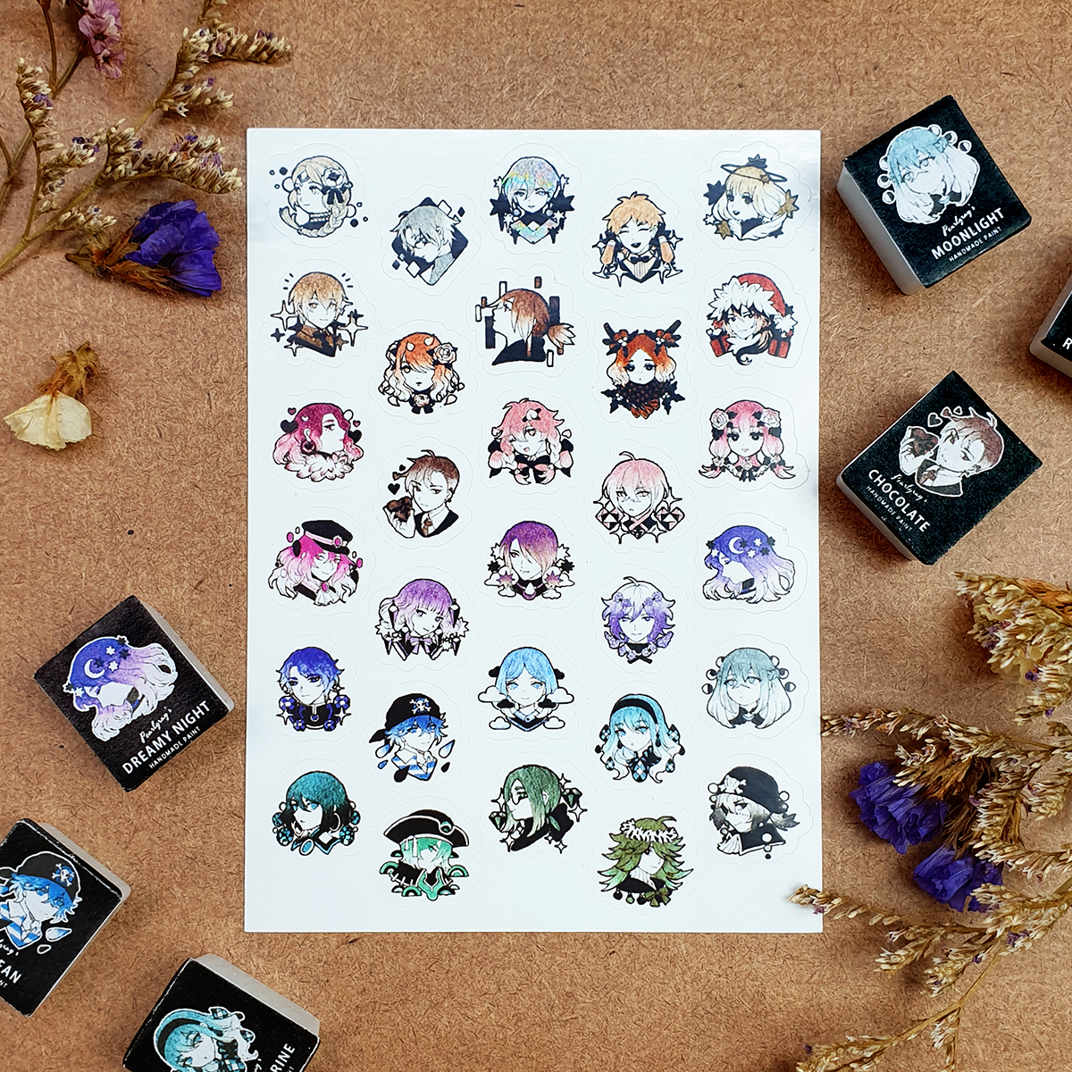 [ STICKER ] COLOR CHARACTER STICKERS
