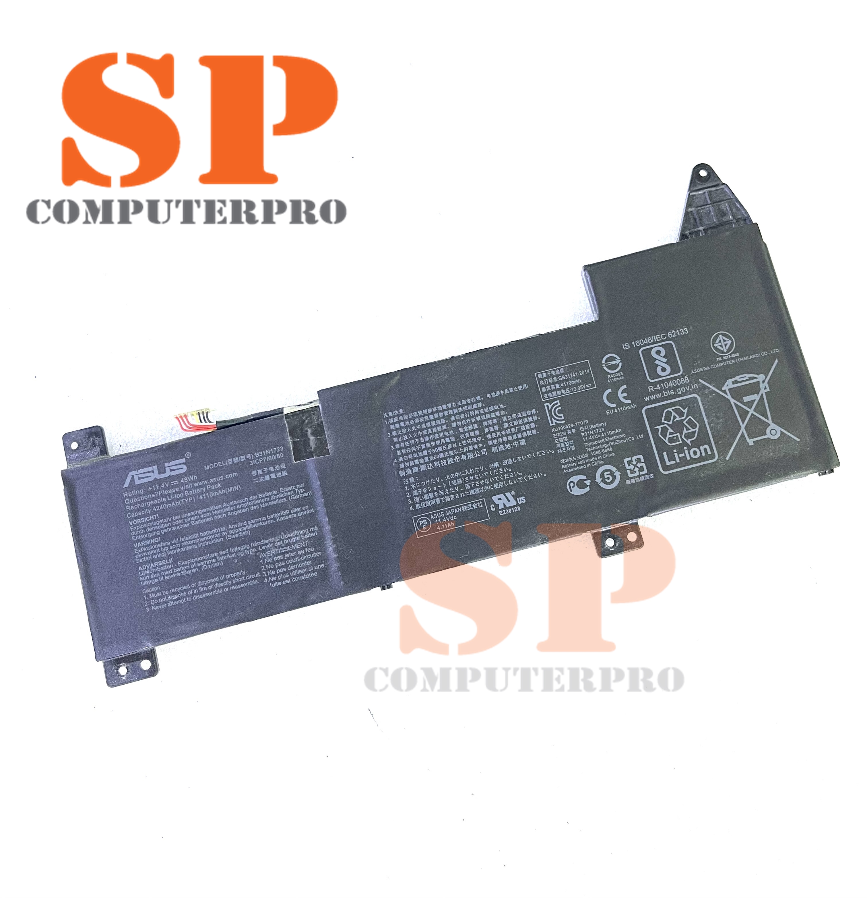 ASUS BATTERY แบตเตอรี่ของแท้ ASUS K570 X570 A570Z A570ZG Model:B31N1723