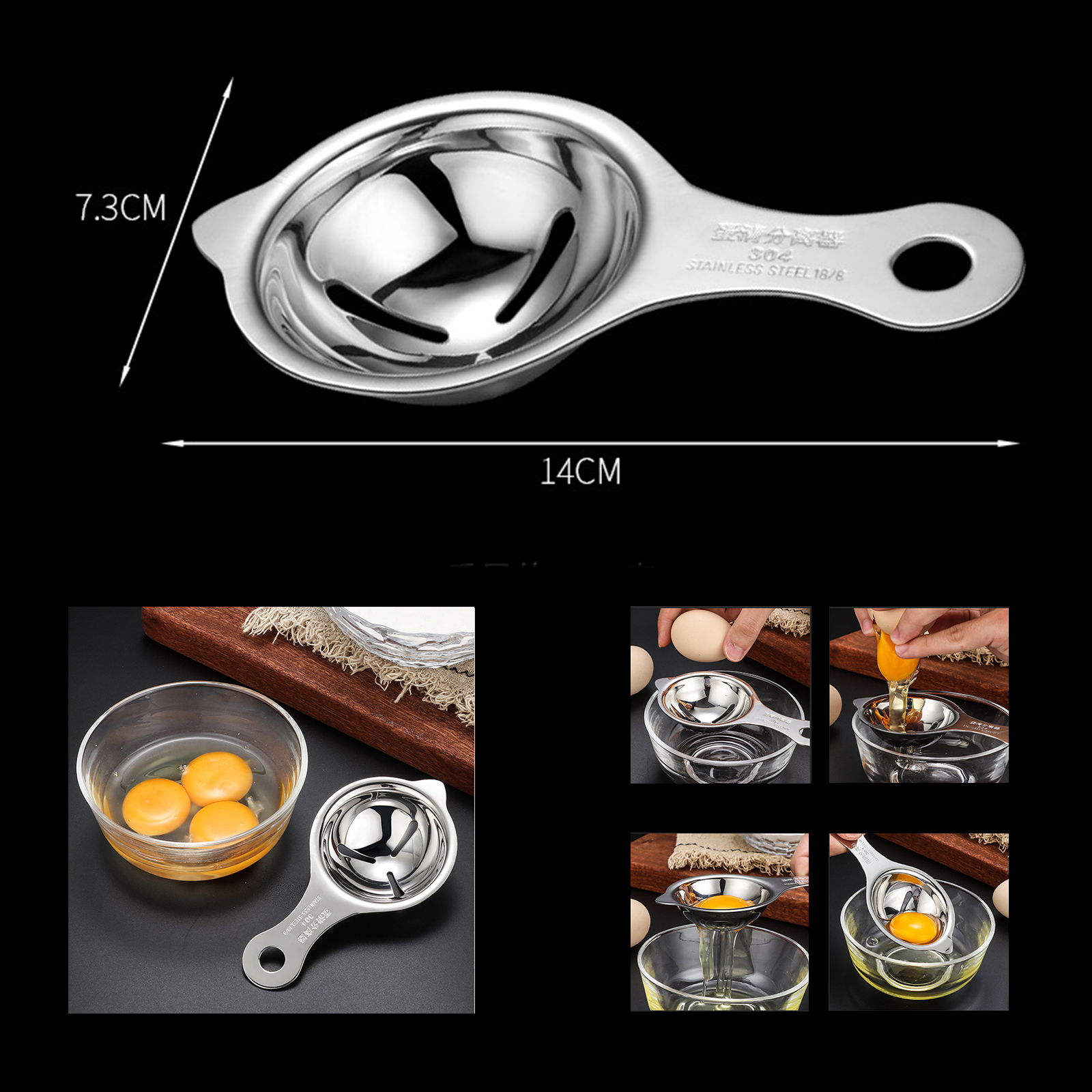 ที่แยกไข่แดง มี 4รุ่น ขนาดกระทัดรัด ดีไซน์น่ารัก แยกไข่ขาว สะดวก ง่าย ไม่เลอะมือ ปลอดภัย