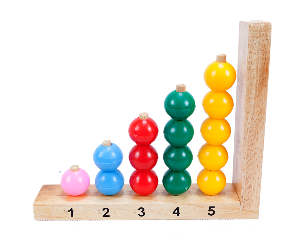 ลูกปัดกลม ลูกปัดสวมหลัก1-5, ของเล่นไม้, ของเล่นเสริมพัฒนาการ, ของเล่นเด็กอนุบาล, สื่อการสอนเด็กอนุบาล