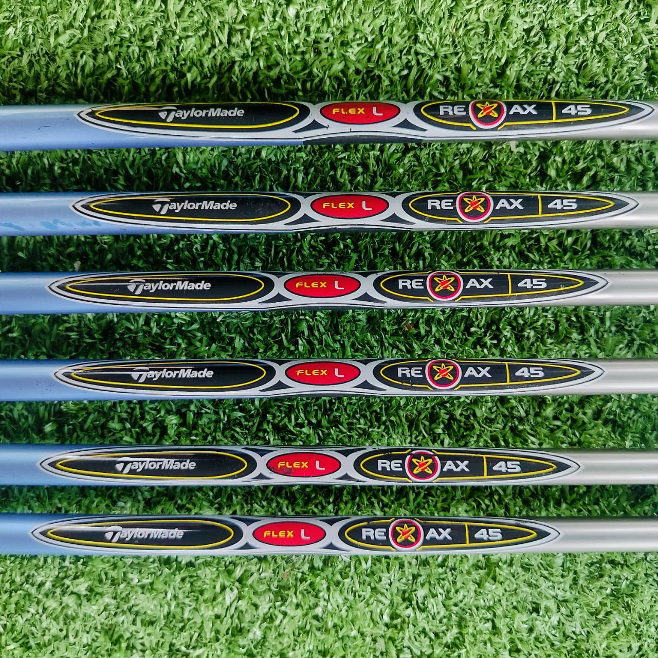 **ไม้กอล์ฟสำหรับผู้หญิง** **กริพเสีย** ชุดเหล็ก Taylormade R7 Draw ก้าน RE*AX45 FLEX LADY เป็นชุดเหล็กที่ช่วยคุณผู้หญิงอย่างมาก ไม้กอล์ฟพรีเมี่ยมมือสอง ของแท้ By NakaraLuxurious