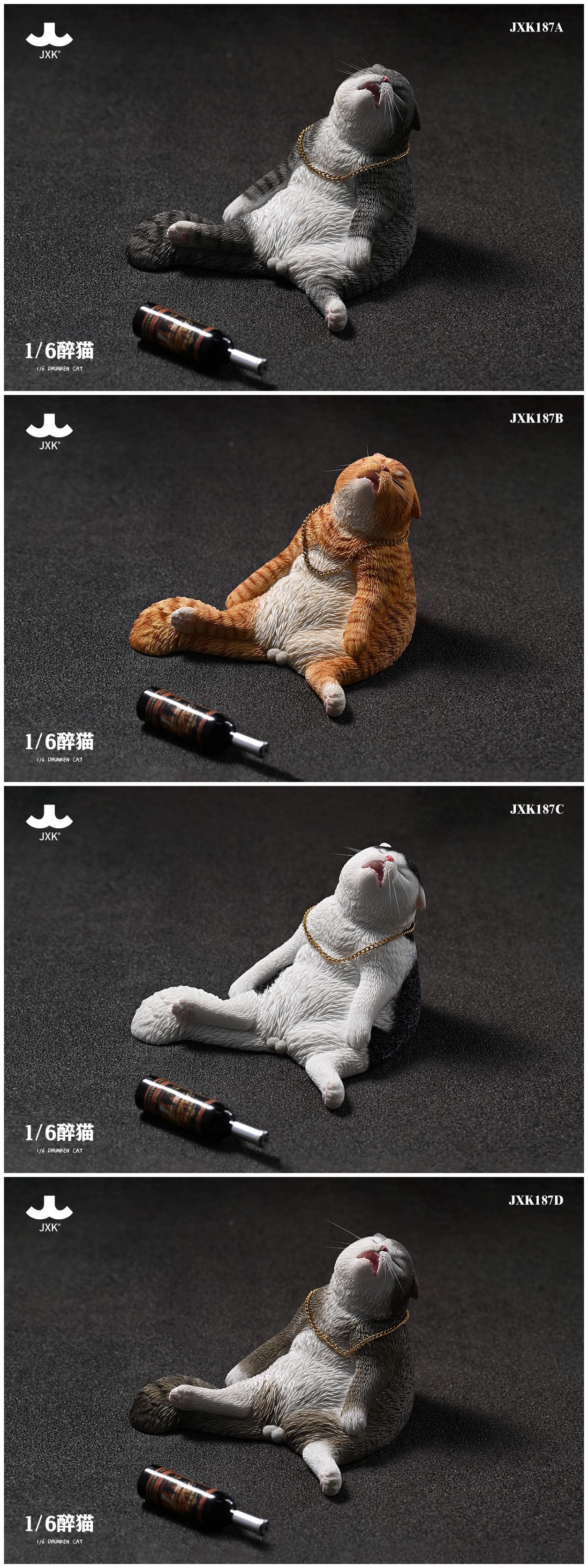 [สั่งจอง]JXK 1/6 Drunken Cat
