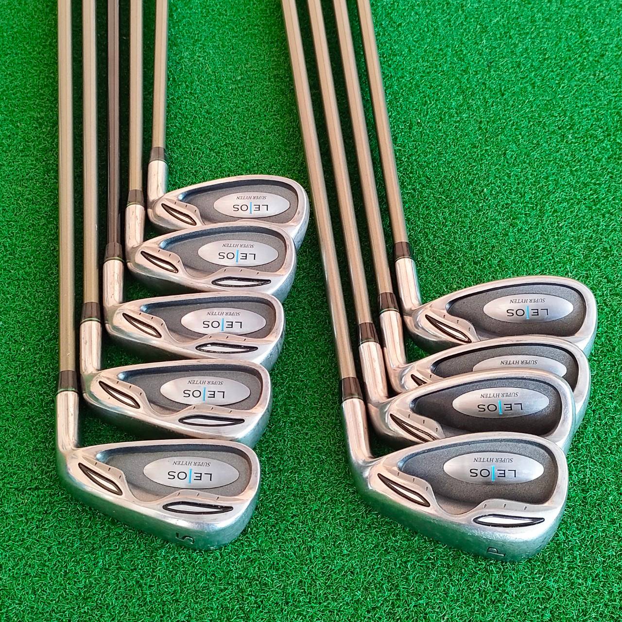 ชุดเหล็ก LEIOS SUPER HYTEN มีเหล็ก 5 - 9 เเละ PW AW(องศา48) AW (องศา53) SW ก้าน KASCO ELASTER I4200 FLEX R เป็นชุดสุดยอดพรีเมี่ยมของ KASCO