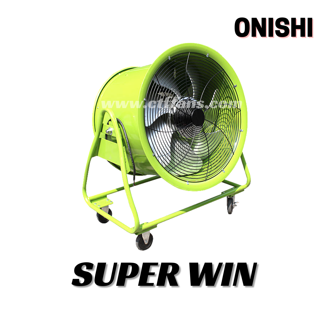 พัดลมถังกลมโครงล้อ ONISHI SUPER WIN (Model: SW-150)