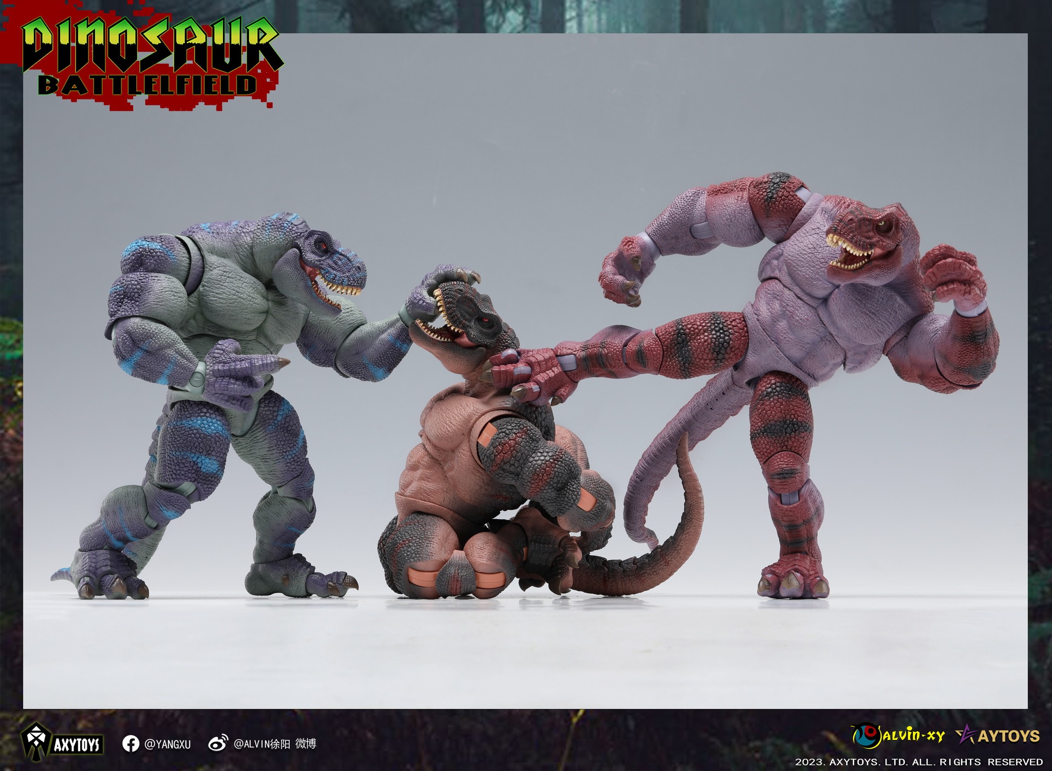 [สั่งจอง]AXYToys 1/12 : Dinosaur Battlefield - Tyrannosaurus