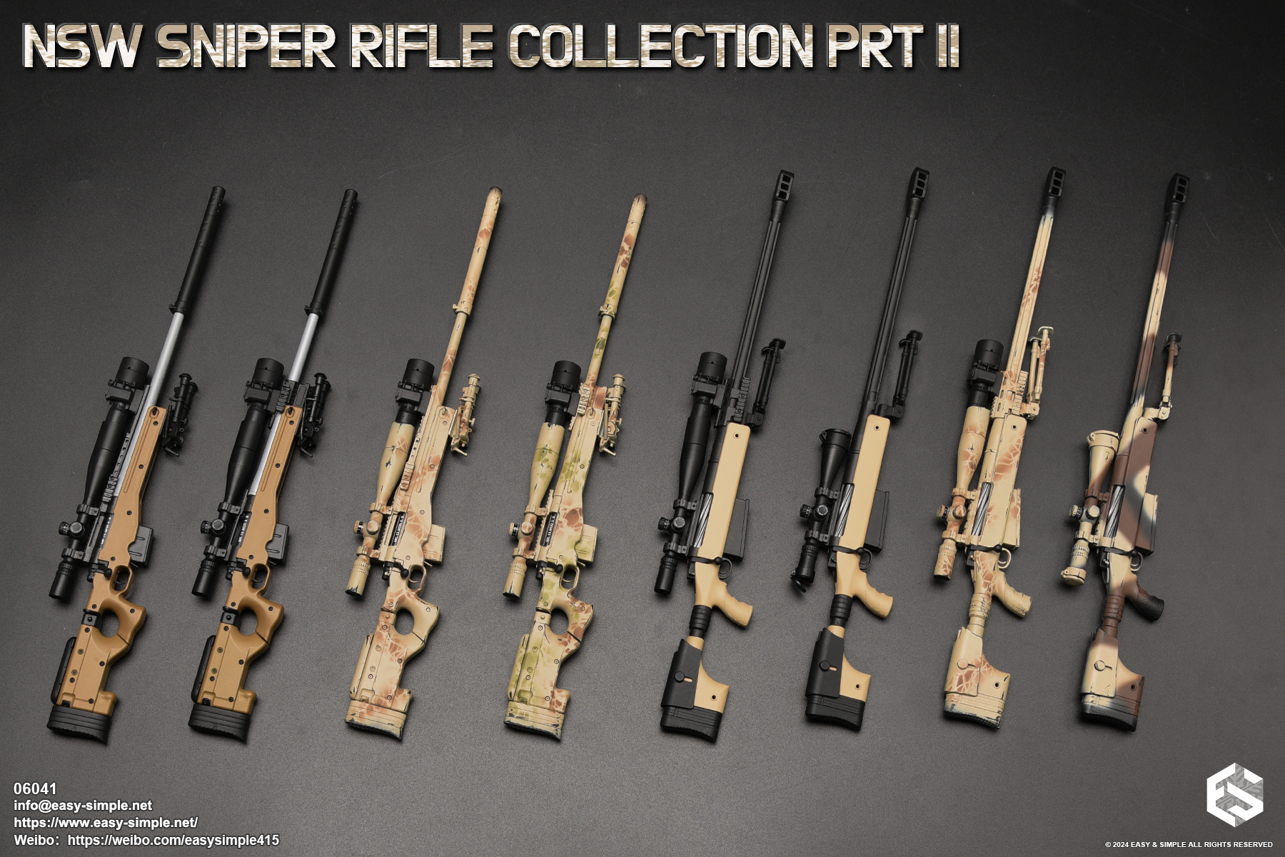 [สั่งจอง] Easy&Simple 06041 1/6 : NSW SNIPER RIFLE COLLECTION PRT Ⅱ