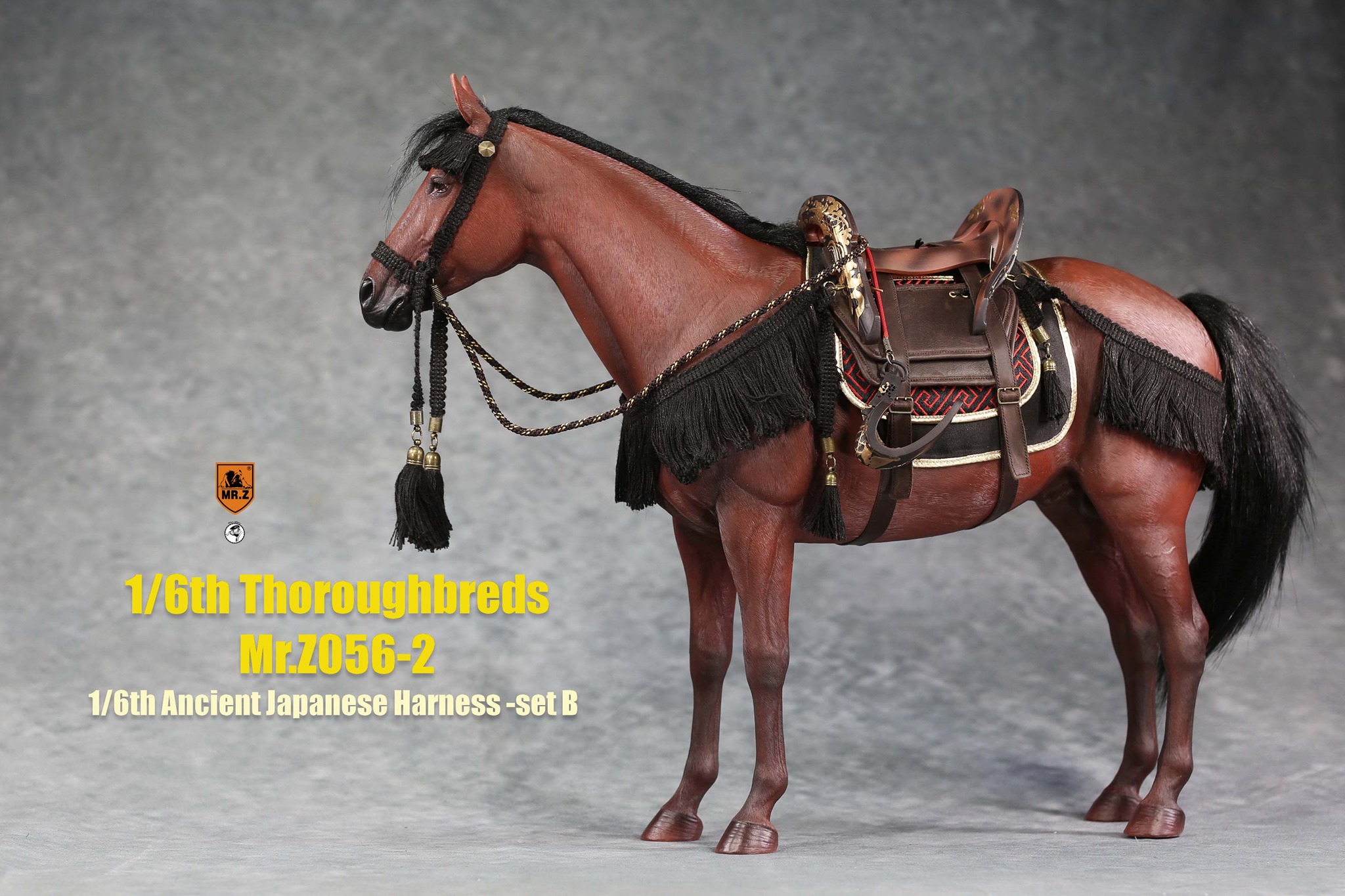 [สั่งจอง]MR.Z MRZ056 1/6 animal model No.56 : Thoroughbreds （all 5 colours） MR.Z 1/6 : Ancient Japanese Harness Set