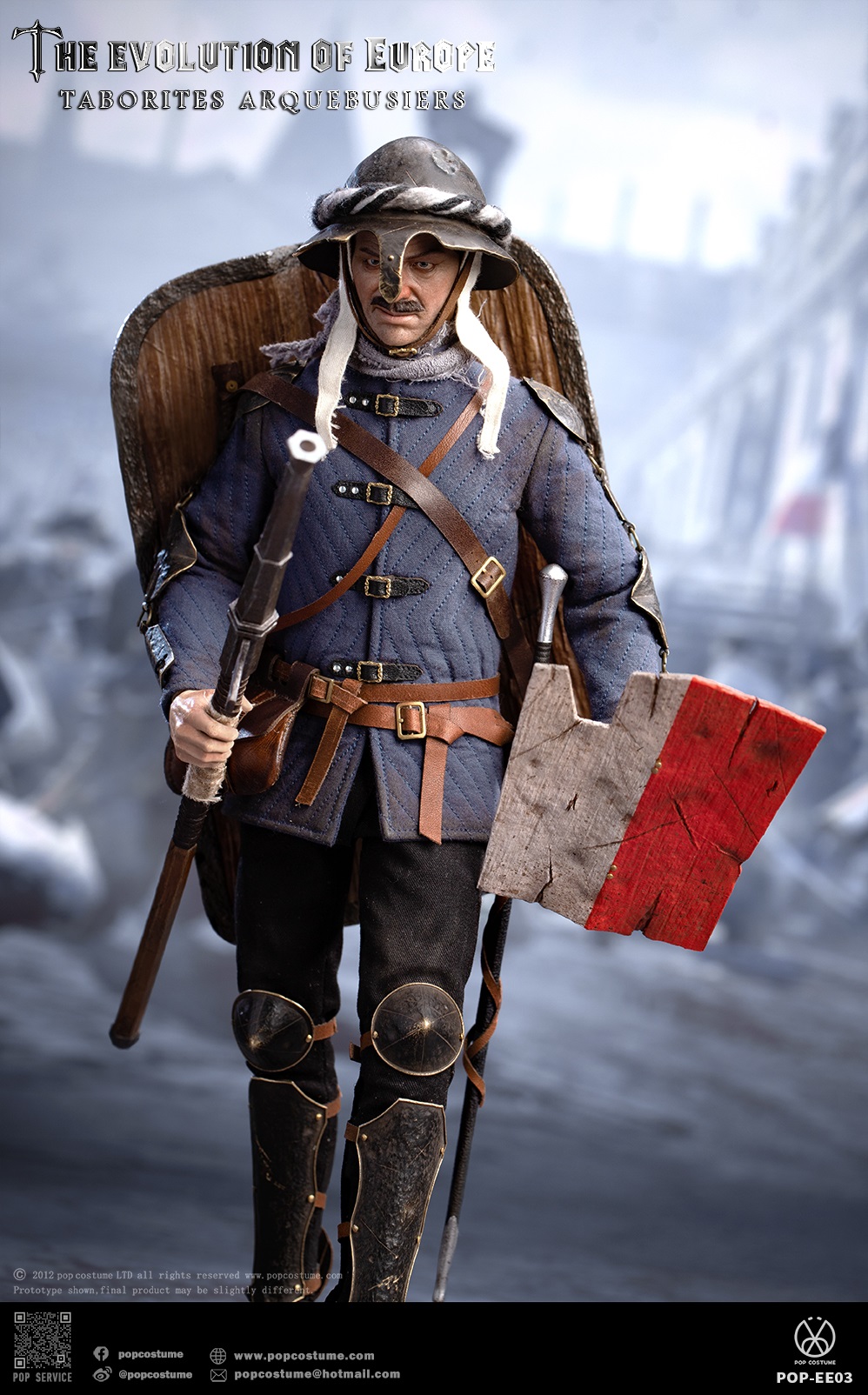 [สั่งจอง] POP COSTUME POP-EE03 1/6 : The Evolution of Europe Taborites Hussite Wars 1420 Arquebusiers