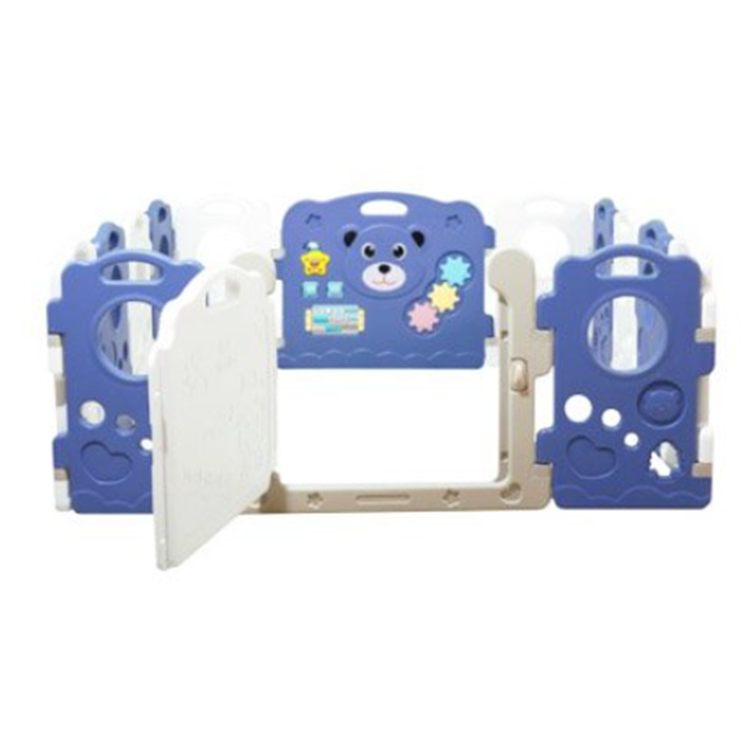 รั้วเด็กหมีสีนํ้าเงินขาว ,รั้วกั้นเด็ก , คอกกั้นเด็ก, เว้นระยะห่าง แบ่งโซนพื้นที่ บ่อบอล พร้อมส่ง