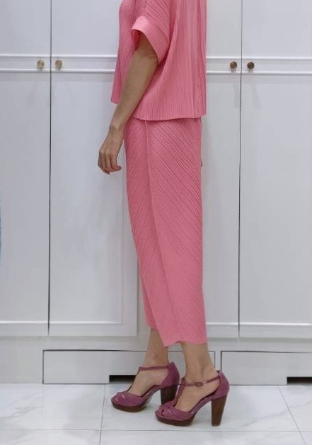 ยาว 32.5นิ้ว!! 2MUAY รุ่น GJO3682 กางเกงผู้หญิง กางเกงพลีทคุณภาพ 12สี FREE SIZE THICKER BOTTOM PLEAT PANTS